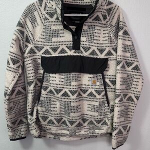 Carhartt Womens Black and White Sweater